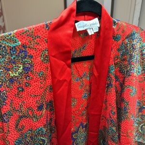 VINTAGE Neiman Marcus Georgette Tranolsi robe